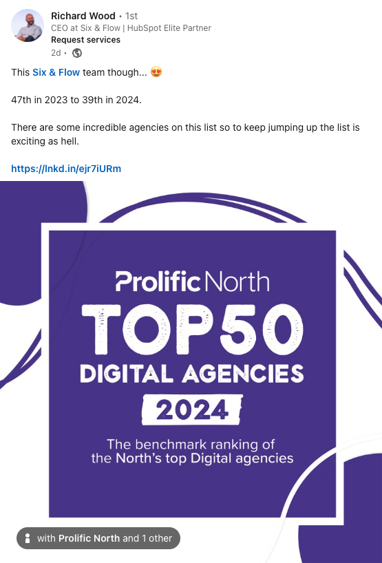 Prolific North's Top 50 Digital Agencies